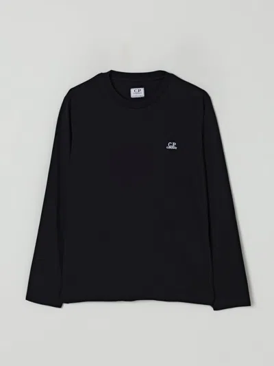 C.P. COMPANY T-SHIRT C. P. COMPANY KIDS COLOR BLACK,H20891002