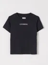 C.p. Company Jersey T-shirt With Logo Print Kids In Blue