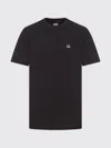 C.p. Company Cotton T-shirt With Logo In Black