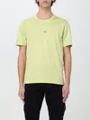 C.p. Company Logo Printed Crewneck T-shirt In Lime