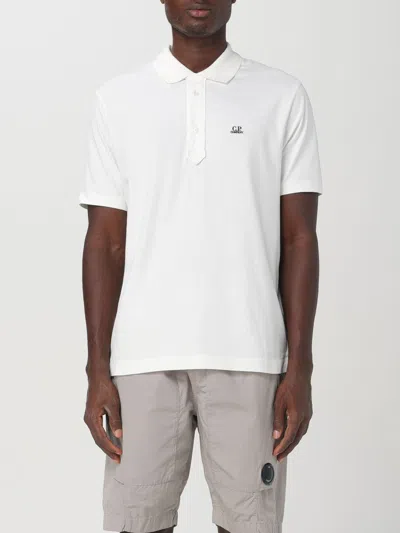 C.p. Company Polo Shirt In Weiss