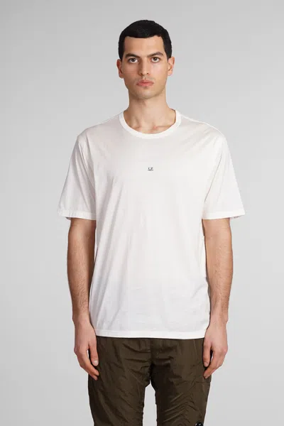 C.p. Company T-shirt In Beige Cotton In Weiss