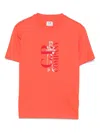 Shop C.p. Company British Sailor Print Cotton T-shirt In Yellow & Orange