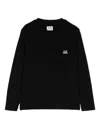 C.p. Company Logo-print Cotton T-shirt In Black