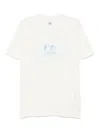 C.p. Company C.p.company Logo Print T Shirt In White