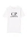 C.p. Company Logo-print Cotton T-shirt In White