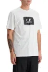 C.p. Company C.p.company 30/1 Jersey Logo Label T-shirt In White