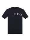 C.p. Company C.p.company T-shirt With Logo Print On Chest And Back In Blue