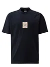 C.p. Company Logo T-shirt With Crew Neck And Short Sleeves In Blue