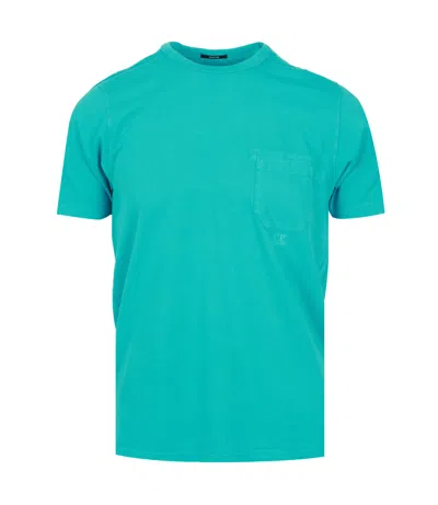 C.p. Company T Shirts And Polos Turquoise In Blue