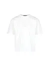 C.p. Company White T-shirt With Logo Embroidered On The Front Tone-on-tone In White
