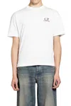C.p. Company Logo-print Short-sleeve T-shirt In White
