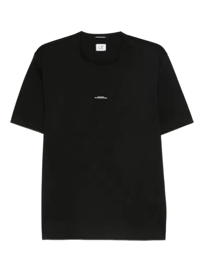 C.p. Company Cp Company T Shirts Short Sleeve In Mercerized Jersey In Black