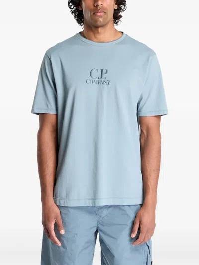 C.p. Company Tacting Piquet Embroidery T-shirt In Blue
