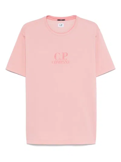 C.p. Company Tacting Piquet T-shirt In 520 Pink