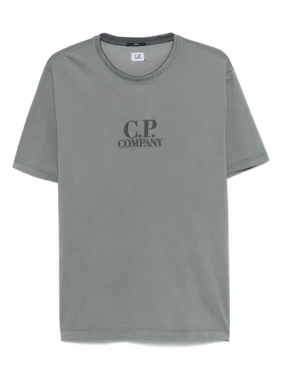 C.p. Company Tacting Piquet T-shirt In Grey