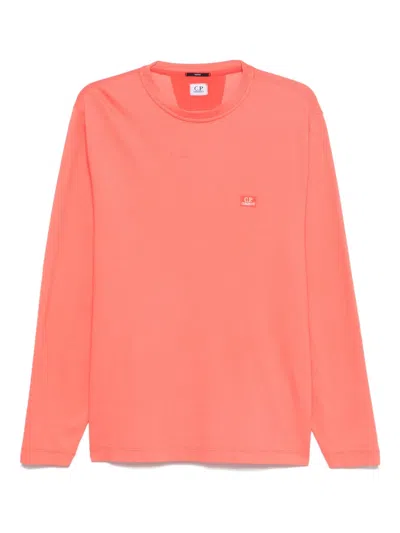 C.p. Company Tacting Piquet T-shirt In Orange