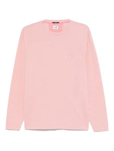 C.p. Company Tacting Piquet T-shirt In Pink