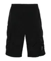 C.p. Company Track Shorts In Black