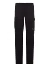 C.p. Company C.p.company Stretch Sateen Ergonomic Cargo Pants In Black