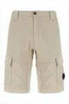 C.p. Company Tailored Fit Utility Shorts With Flap Cargo Pockets In Brown