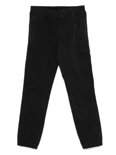 C.p. Company Kids' Tapered Trousers In Black