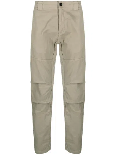 C.p. Company Tapered Utility Cotton Trousers In Green