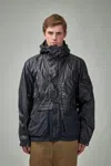 C.p. Company Taylon L Mixed Hooded Jacket In Black