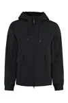 C.p. Company C.p.company Technical Fabric Hooded Jacket In Black