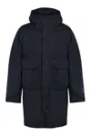 C.p. Company C.p.company Technical Fabric Parka With Internal Removable Down Jacket In Blue