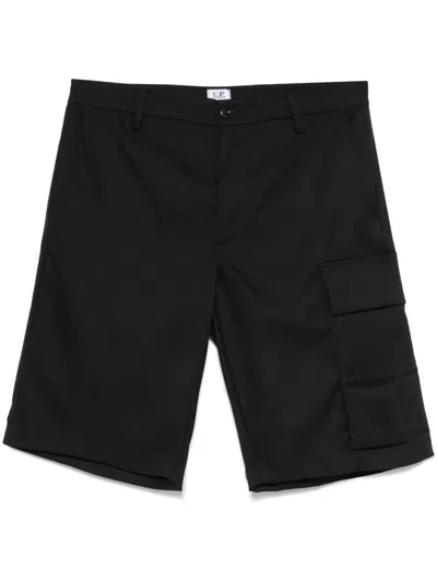 C.p. Company Technical Panama Shorts In Black