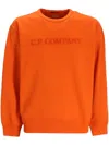 C.p. Company Terrycloth-logo Cotton Sweatshirt In Orange