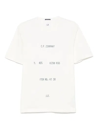 C.p. Company Text-print T-shirt In White