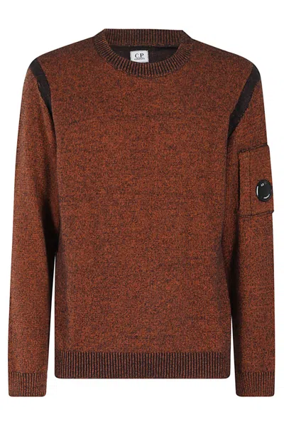 C.p. Company Textured Fleece Knit Sweater In Multi