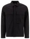 C.p. Company "the Urban Series Utility" Gabardine Overshirt In Black