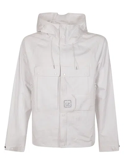 C.p. Company The Metropolis Series A.a.c Hooded Jacket In White