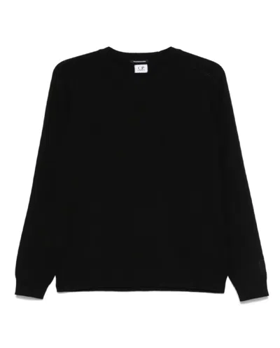 C.p. Company The Metropolis Series Cotton Knit In Black