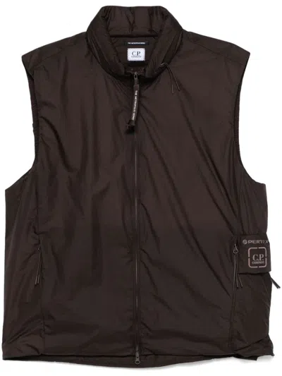 C.p. Company The Metropolis Series Pertex® Gilet In Brown