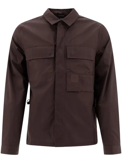 C.p. Company The Metropolis Serie Utility Jackets Brown