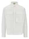 C.p. Company The Metropolis Series Utility-pocket Shirt In White