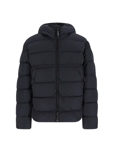 C.p. Company Thickened Down Jacket In Black