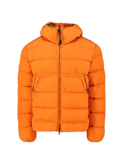 C.p. Company Thickened Down Jacket In Orange