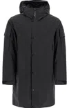 C.p. Company Long-sleeved Down Jacket In Black
