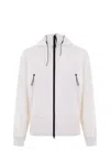 C.p. Company Lens-detail Zip-up Hooded Jacket In White