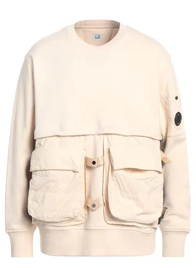 C.p. Company Lens-detail Detachable-panels Sweatshirt In Neutrals