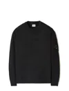 C.p. Company C.p.company Cotton Crewneck Sweatshirt In Black