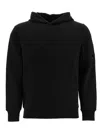 C.p. Company Relaxed-fit Hooded Sweatshirt In Black