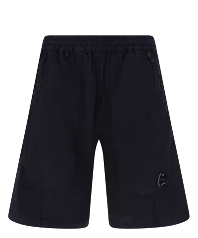 C.p. Company Track Shorts In Blue