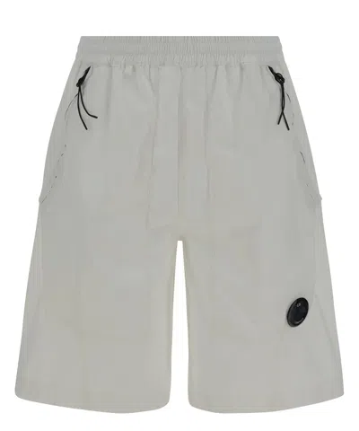C.p. Company Track Shorts In White