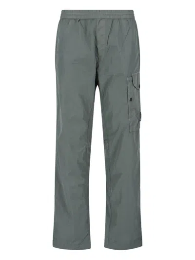 C.p. Company Cargo-pockets Drawstring Trousers In Gray